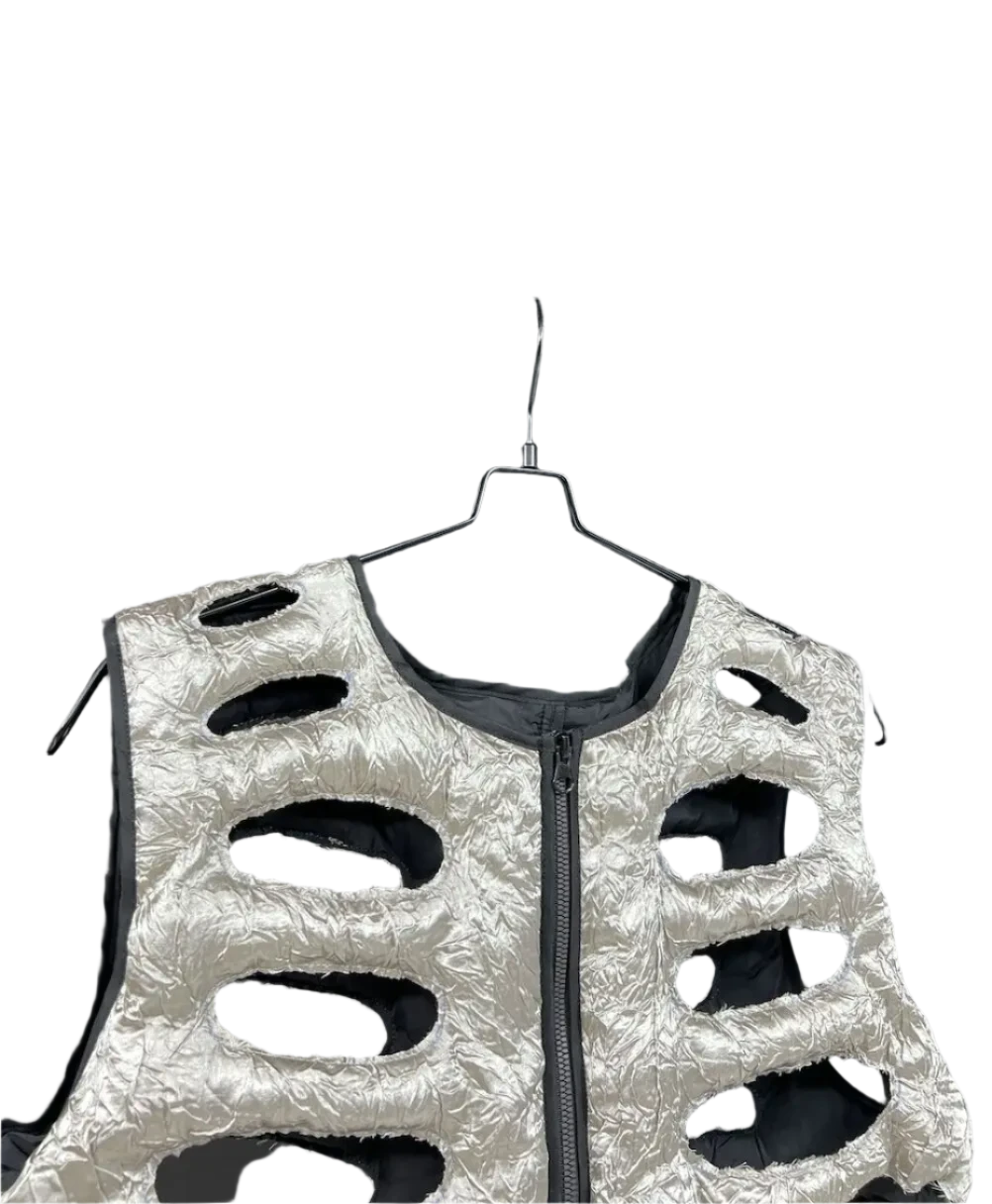 Skeleton Puffer Vest