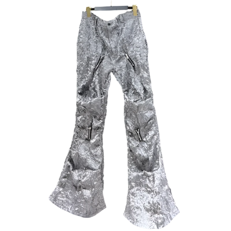 Plicated Flare Pants