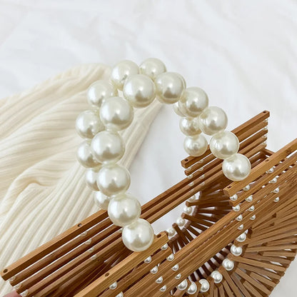 Handmade Bamboo Pearl Purse