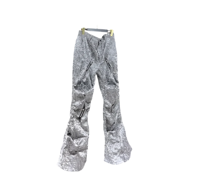 Plicated Flare Pants