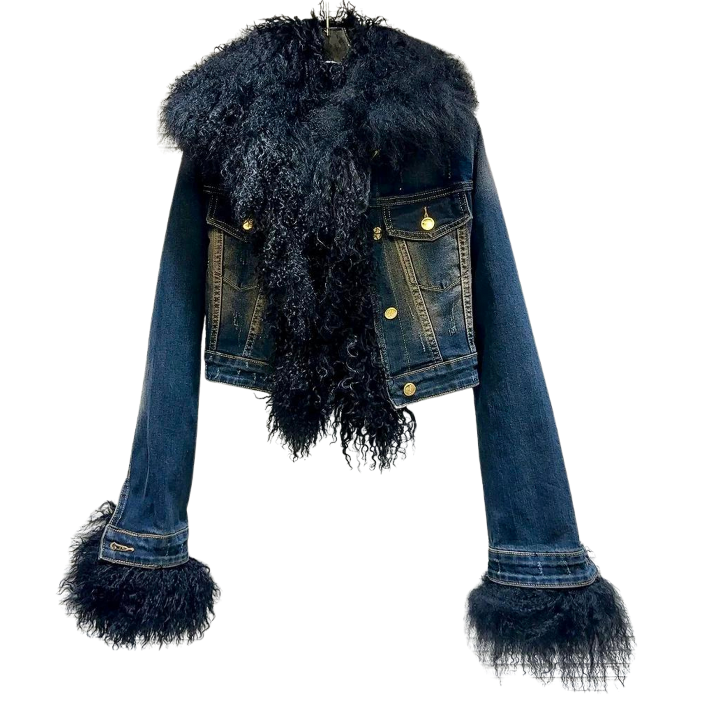 Lambswool Denim Coat